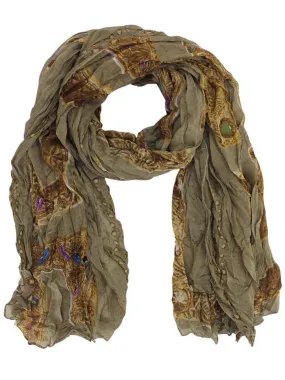 Exotic Jewel Print Light Scarf