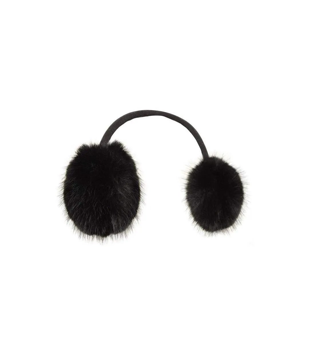 Faux fur earmuffs one size black Mountain Warehouse