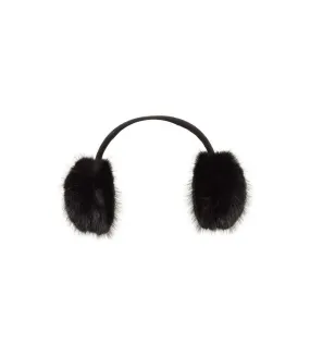 Faux fur earmuffs one size black Mountain Warehouse