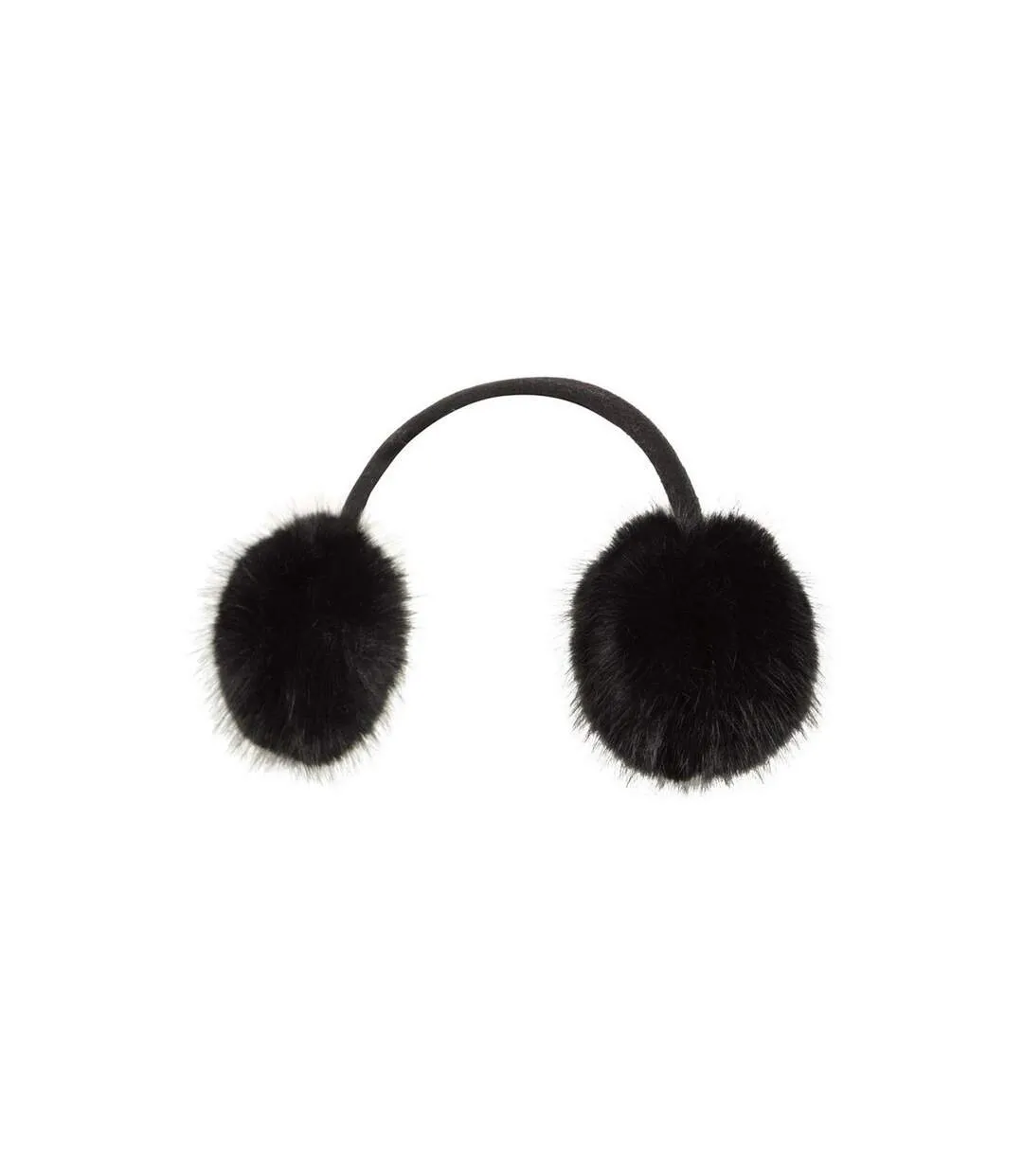 Faux fur earmuffs one size black Mountain Warehouse