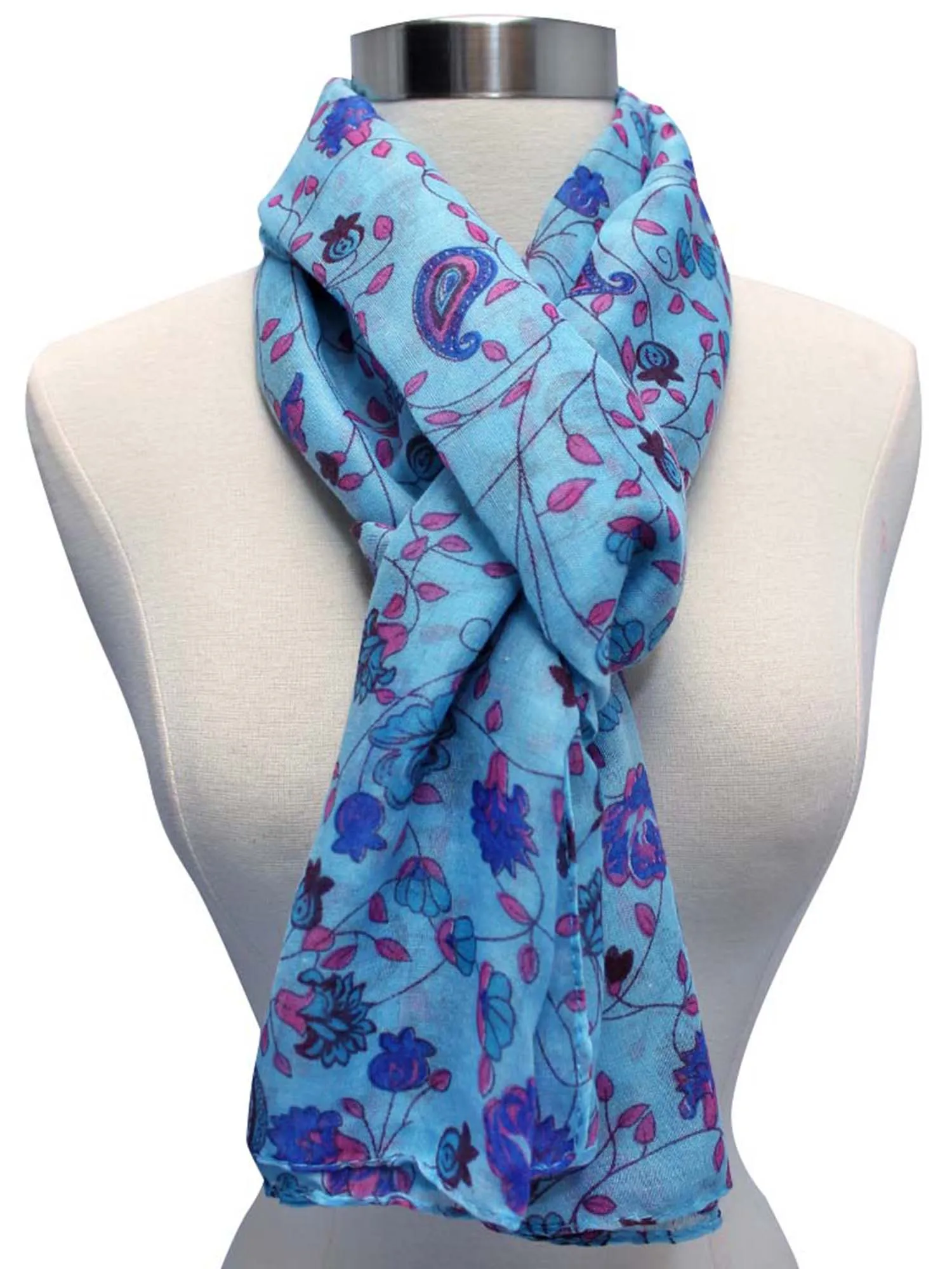 Floral Print Summer Scarf