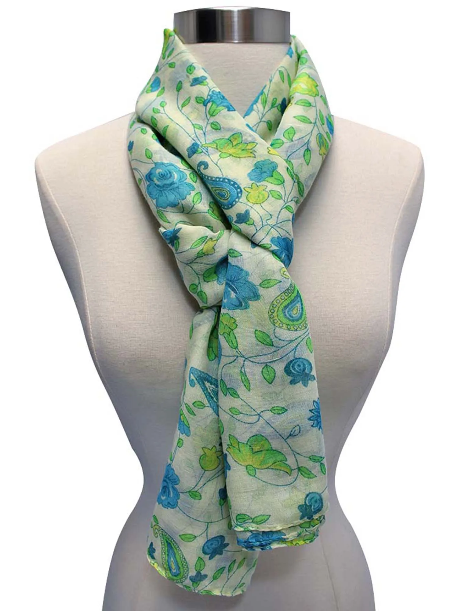 Floral Print Summer Scarf