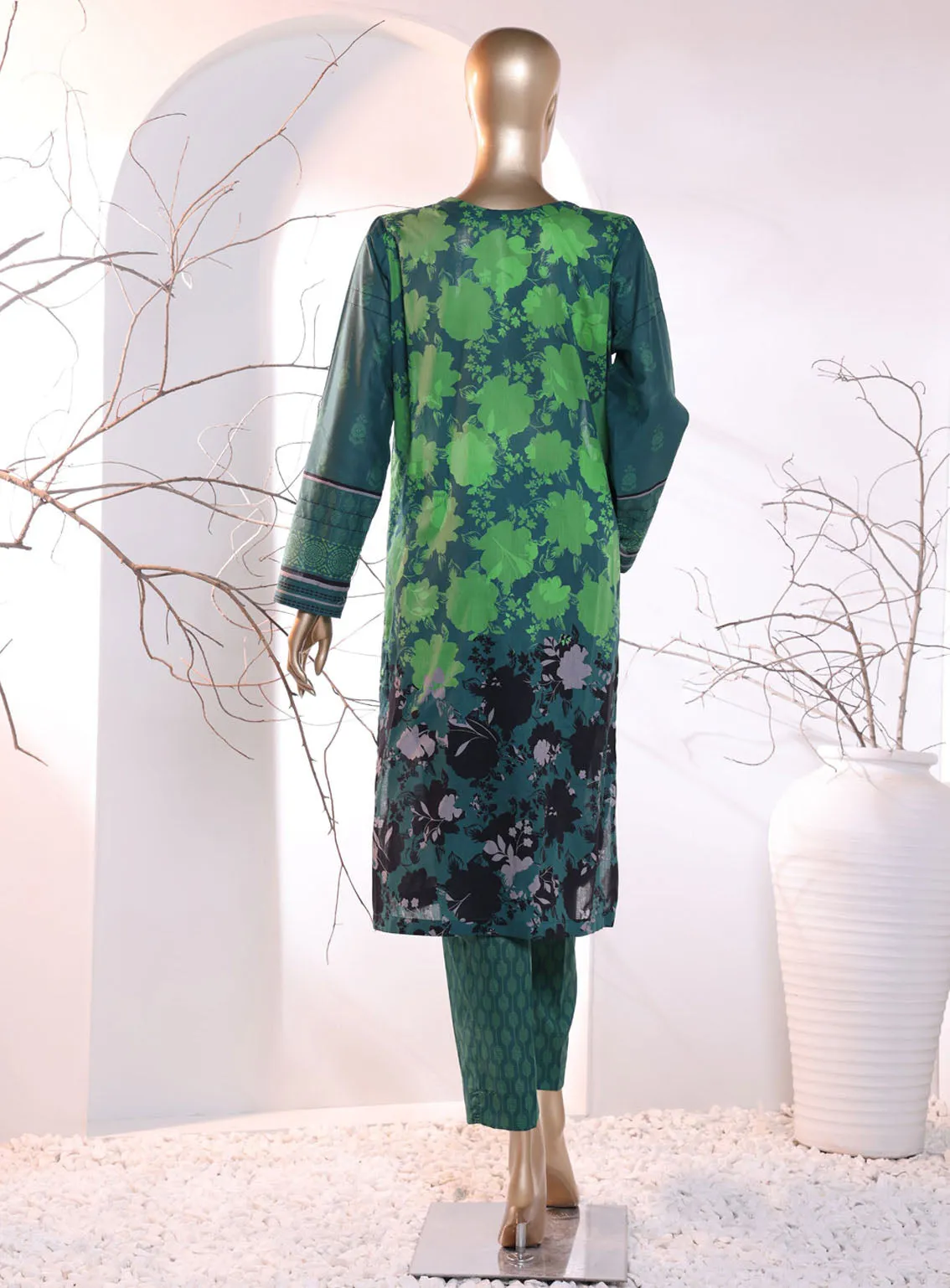 Floral Vibes By HZ Textile Co-Ords Printed Lawn 2 Piece Unstitched Suit HZU24FVPL FVC-1014