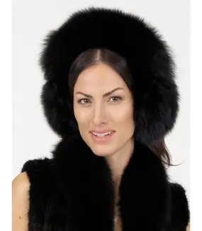 Fox Fur Earmuffs at FurSource.com