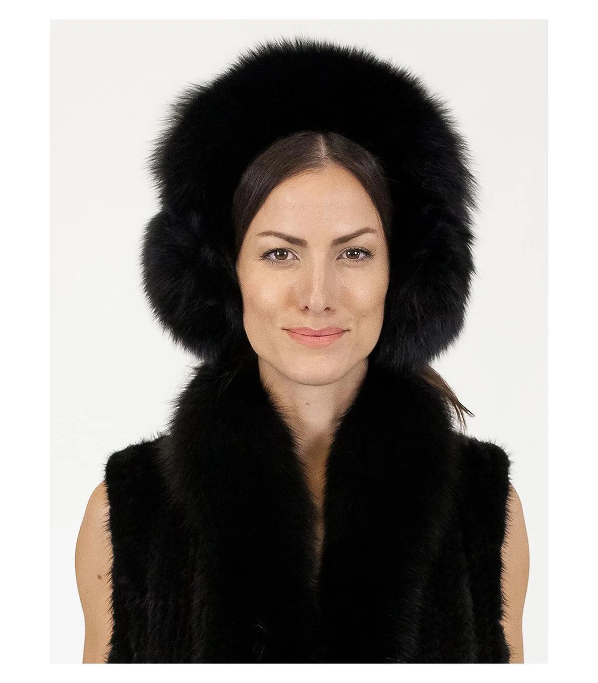 Fox Fur Earmuffs at FurSource.com