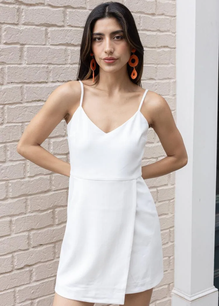 French Connection Whisper V Neck Dress