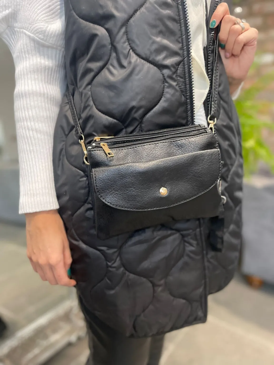 Front Compartment Crossbody Bag