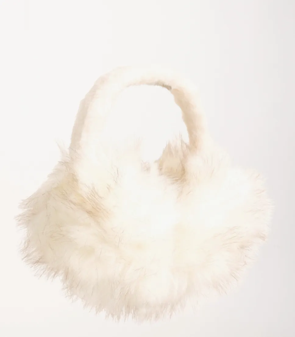 Furry White Ear Muffs