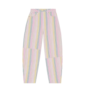 GANNI Multicolour Stripe Denim Jeans