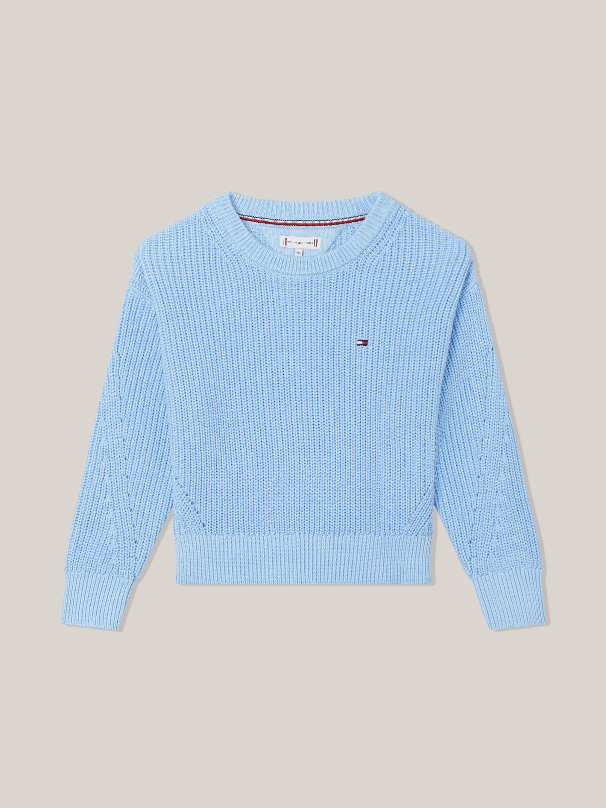 Girls 3-7 Essential Relaxed Crew Neck Jumper | Knitwear | Tommy Hilfiger