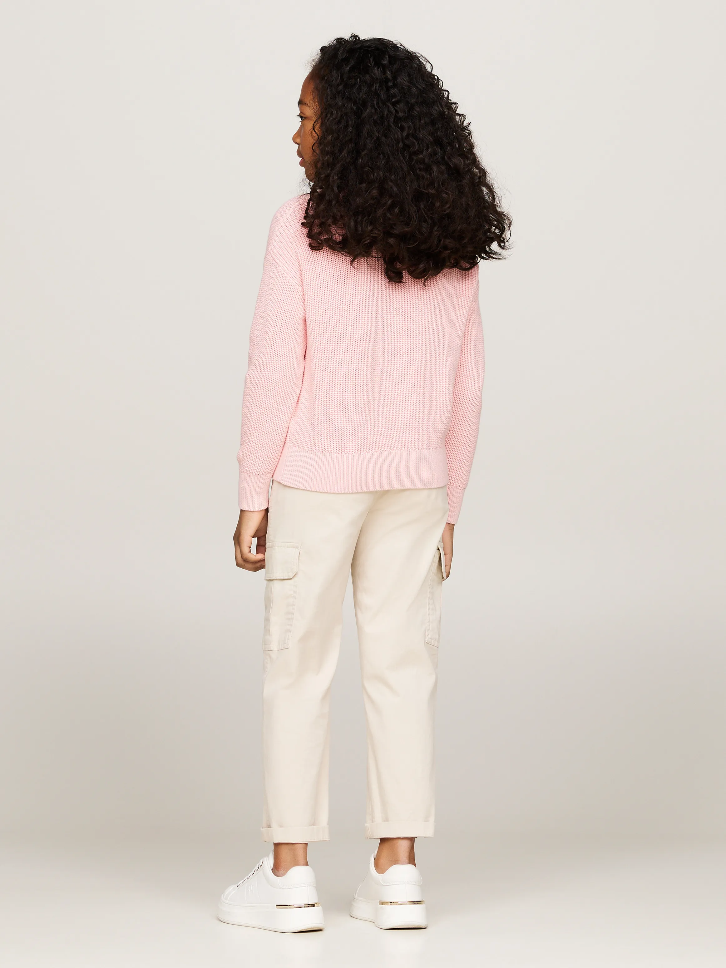 Girls 8-16 Essential Relaxed Crew Neck Jumper | Knitwear | Tommy Hilfiger