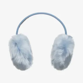 Girls Blue Faux Fur Earmuffs