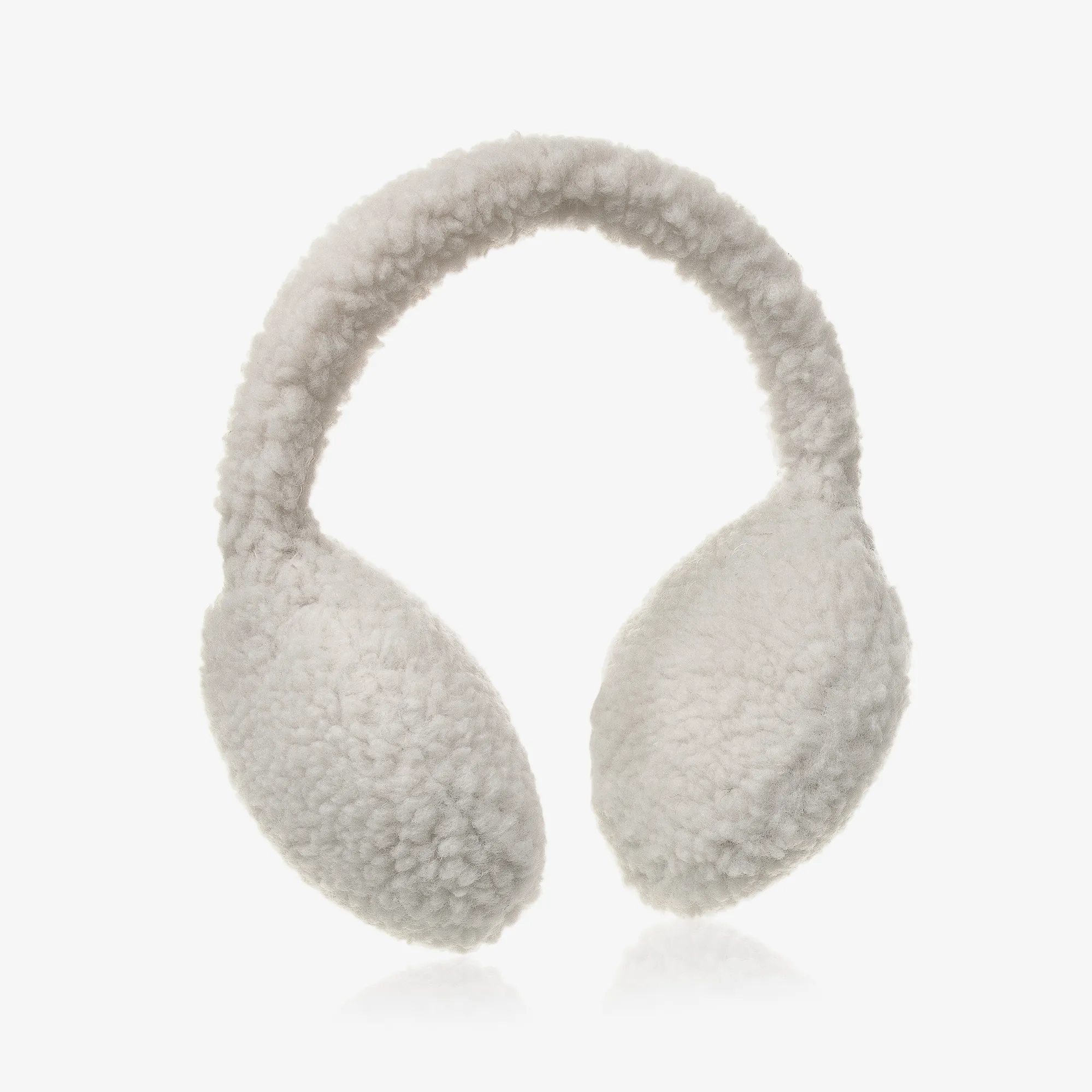 Girls Ivory Sherpa Fleece Earmuffs