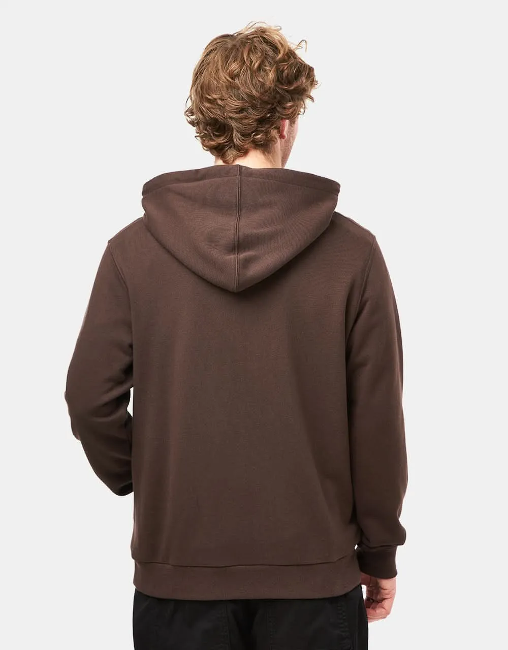 Grammici One Point Pullover Hoodie - Dark Brown