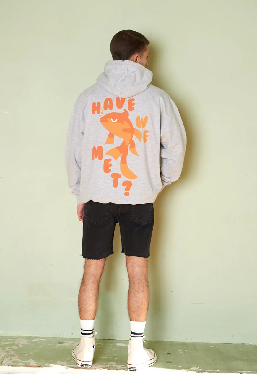 Have We Met Men's Goldfish Slogan Hoodie