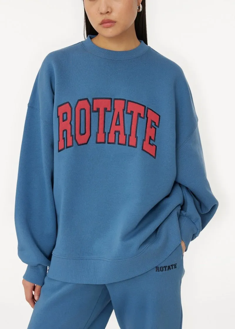 HEAVY CREWNECK SWEATER BLUE HORIZON - ROTATE SUNDAY