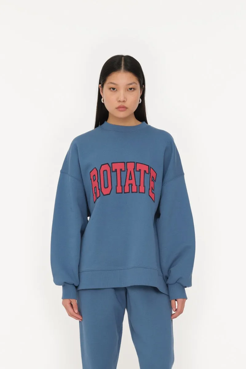 HEAVY CREWNECK SWEATER BLUE HORIZON - ROTATE SUNDAY