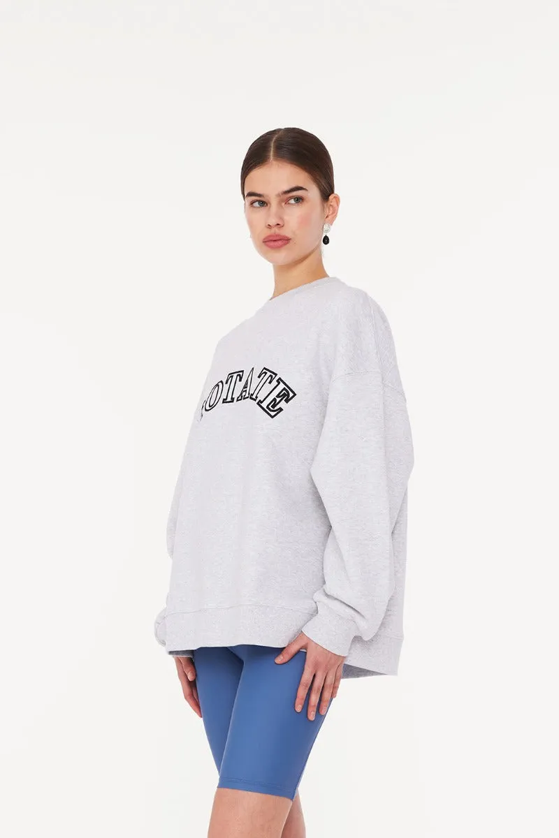 HEAVY CREWNECK SWEATER LIGHT GREY - ROTATE SUNDAY