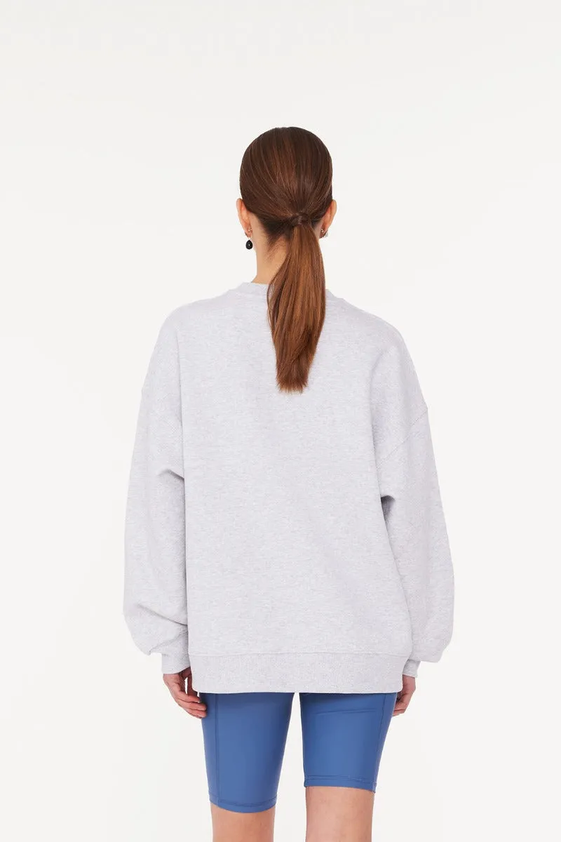 HEAVY CREWNECK SWEATER LIGHT GREY - ROTATE SUNDAY