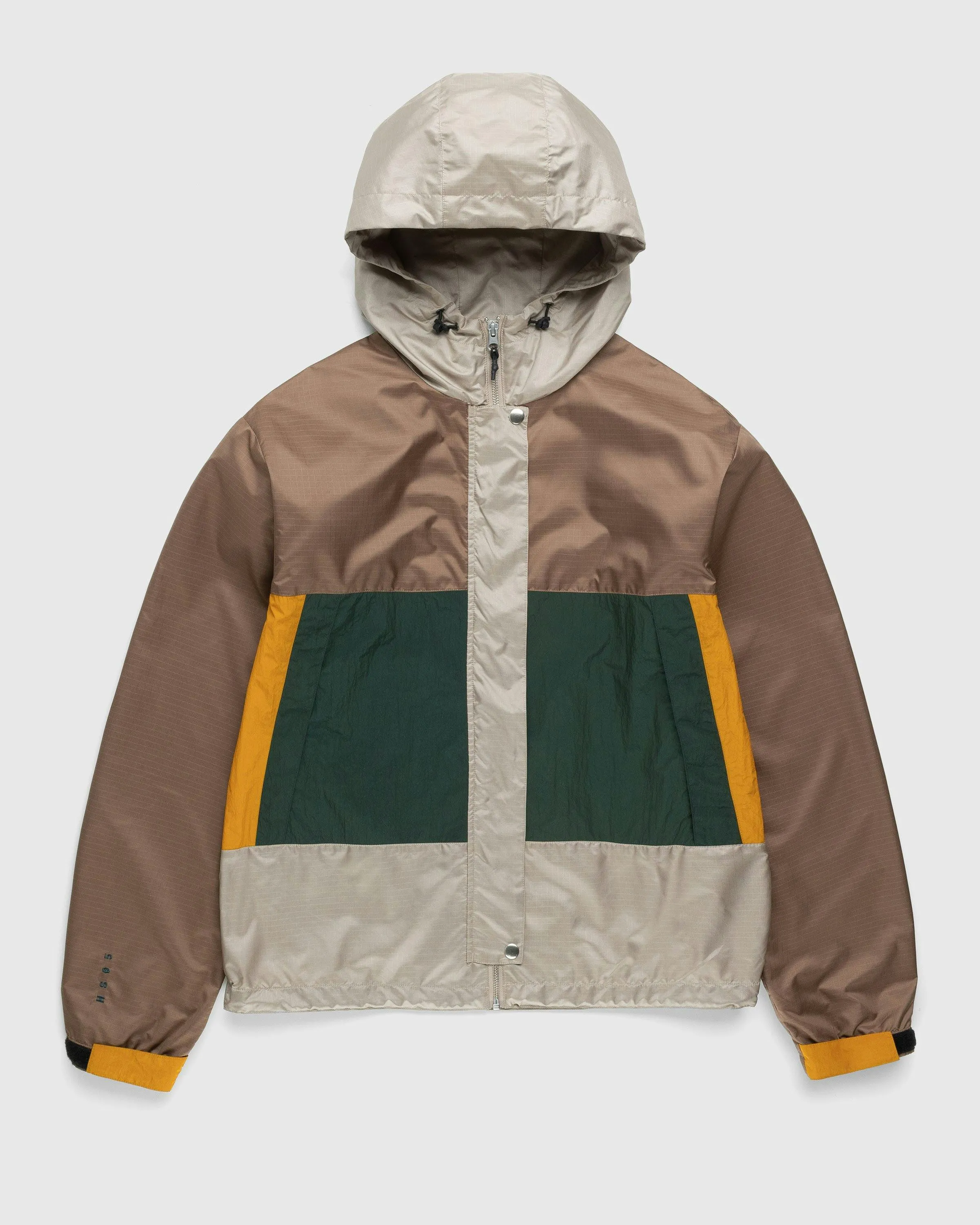 Highsnobiety – Mix Panel Parka Brown/Green | Highsnobiety Shop