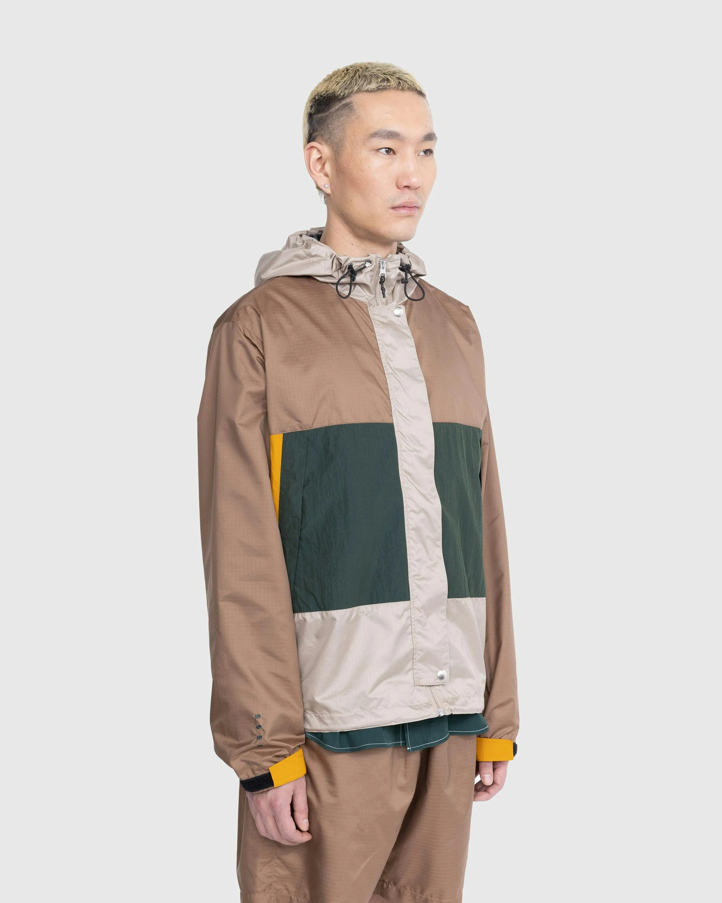 Highsnobiety – Mix Panel Parka Brown/Green | Highsnobiety Shop