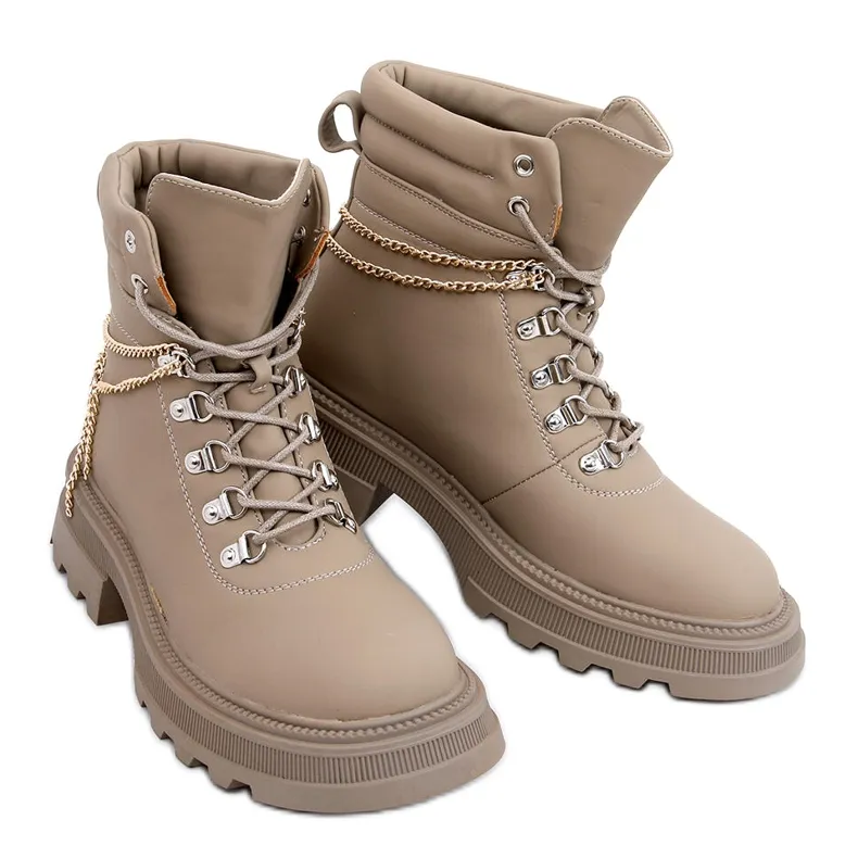 Hudson Apricot Trapper Boots beige