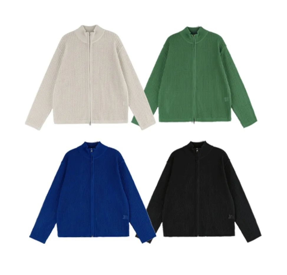 HUE  |[Huecloset]★Linen Scotch Zip-Up Cardigan (4 color)