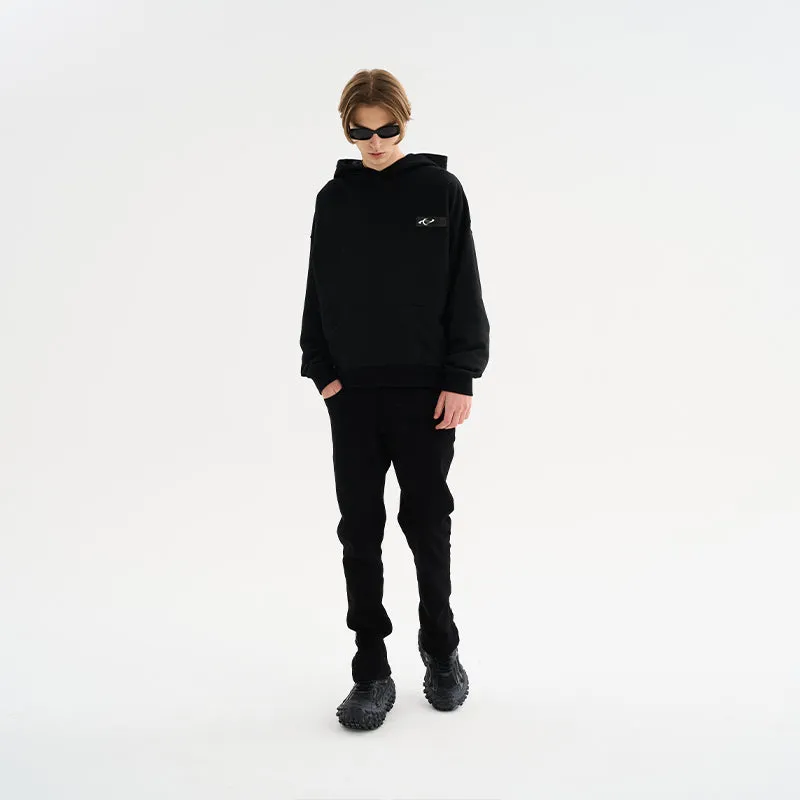 Irregular Deconstructed Stitched Hoodie