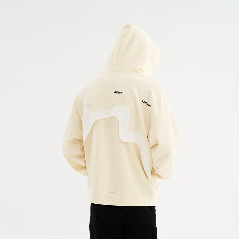 Irregular Deconstructed Stitched Hoodie