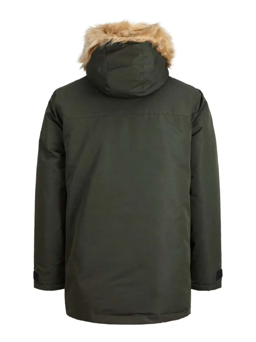 Jack & Jones Hooded Craft Parka Jacket Rosin