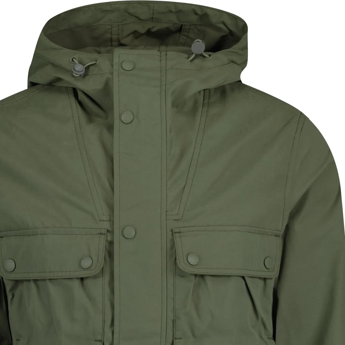 Jay FARAH Retro Mod Short Parka Jacket in Green