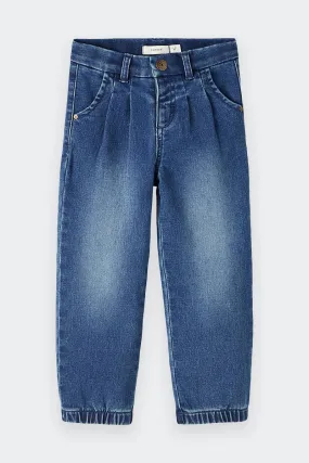 JEANS JEGGINGS BAGGY FIT BLU