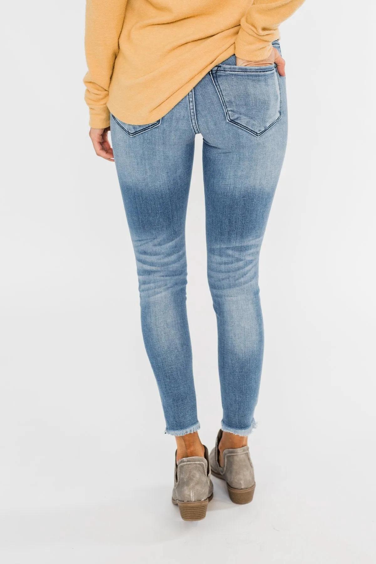 KanCan Distressed Skinny Jeans- Sasha Wash