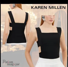 Karen Millen  |Casual Style Blended Fabrics Street Style Plain Party Style