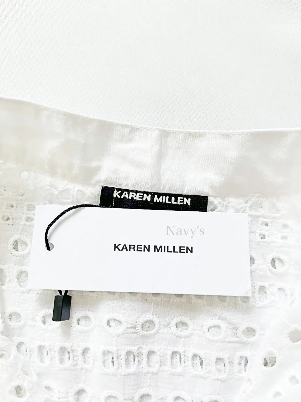 Karen Millen  |Casual Style Long Sleeves Cotton Front Button