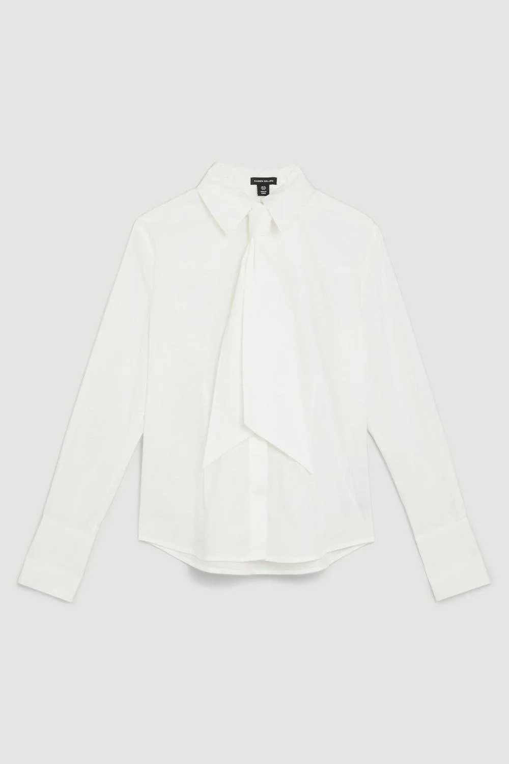 Karen Millen  |Casual Style Long Sleeves Plain Cotton Front Button