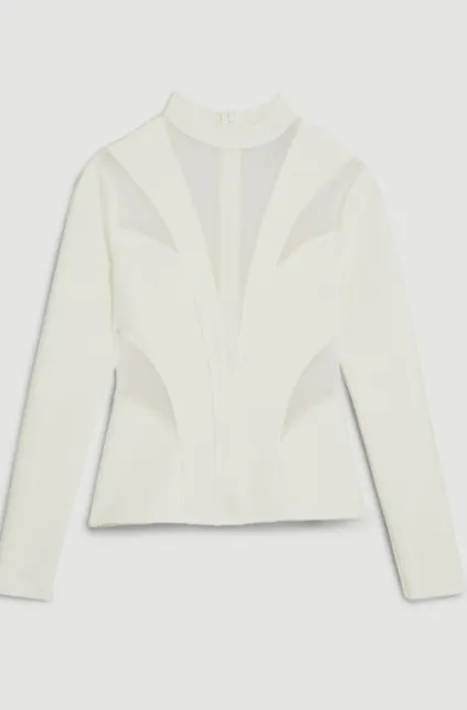 Karen Millen  |Casual Style Long Sleeves Plain Elegant Style