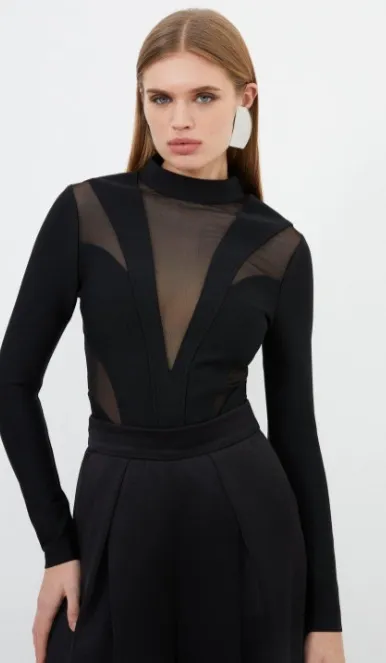 Karen Millen  |Casual Style Long Sleeves Plain Elegant Style