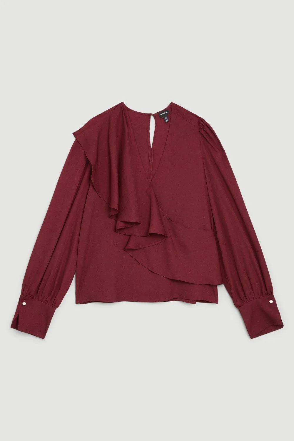 Karen Millen  |Casual Style Long Sleeves Plain Office Style Elegant Style