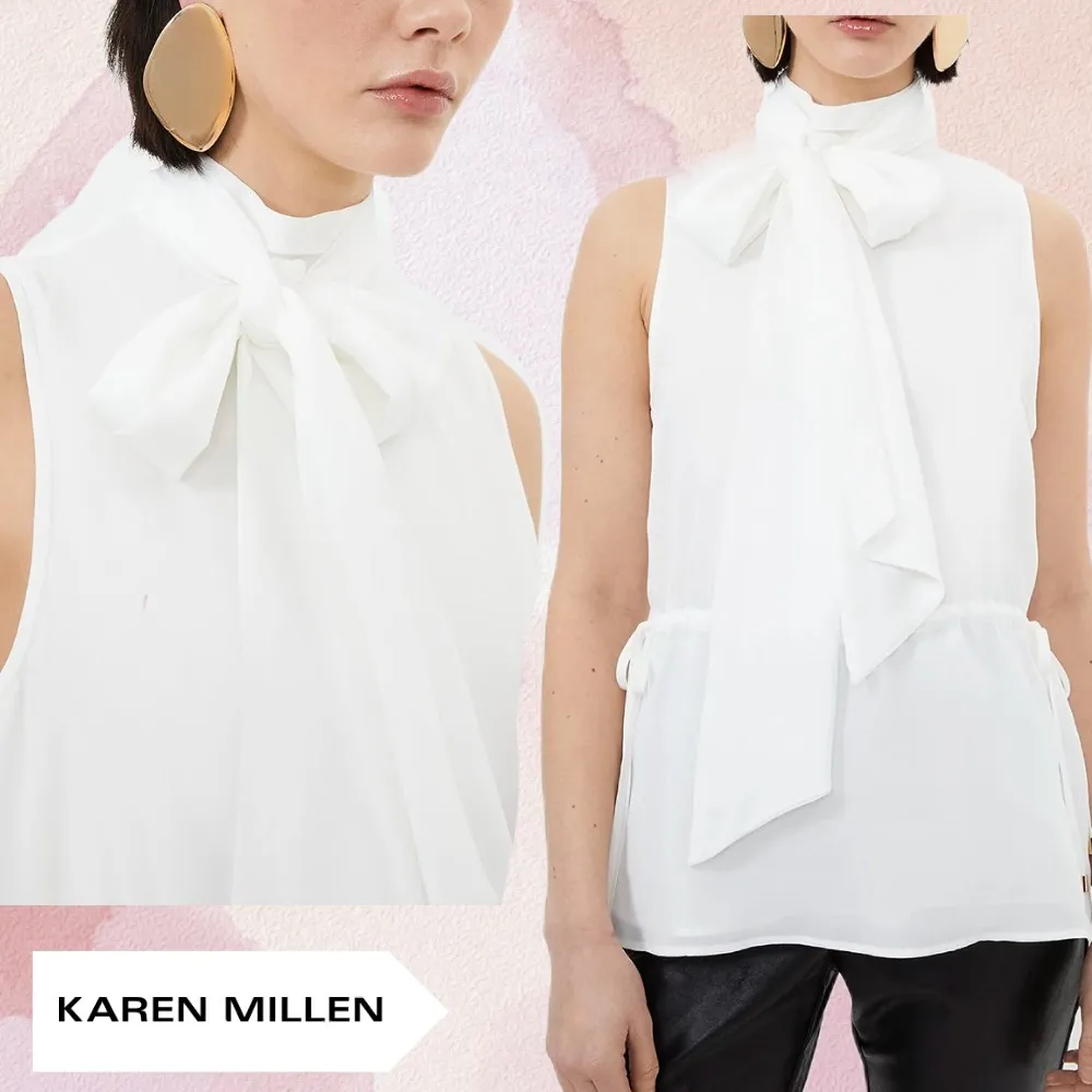 Karen Millen  |Casual Style Sleeveless Plain Party Style Office Style