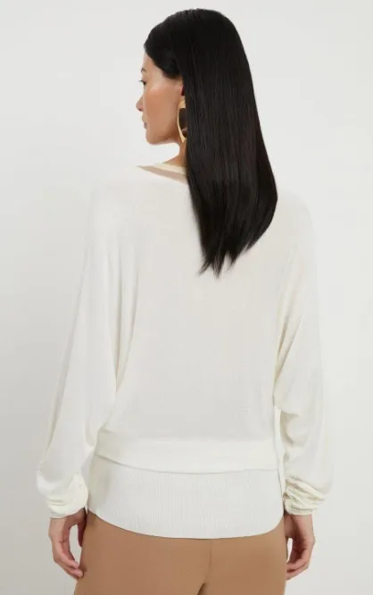 Karen Millen  |Casual Style V-Neck Long Sleeves Plain Party Style