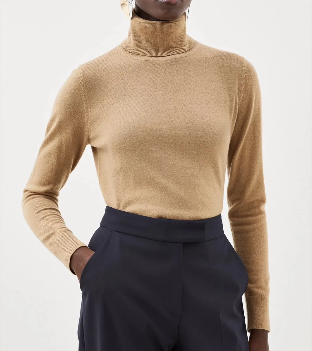 Karen Millen  |Casual Style Wool Street Style Long Sleeves Plain