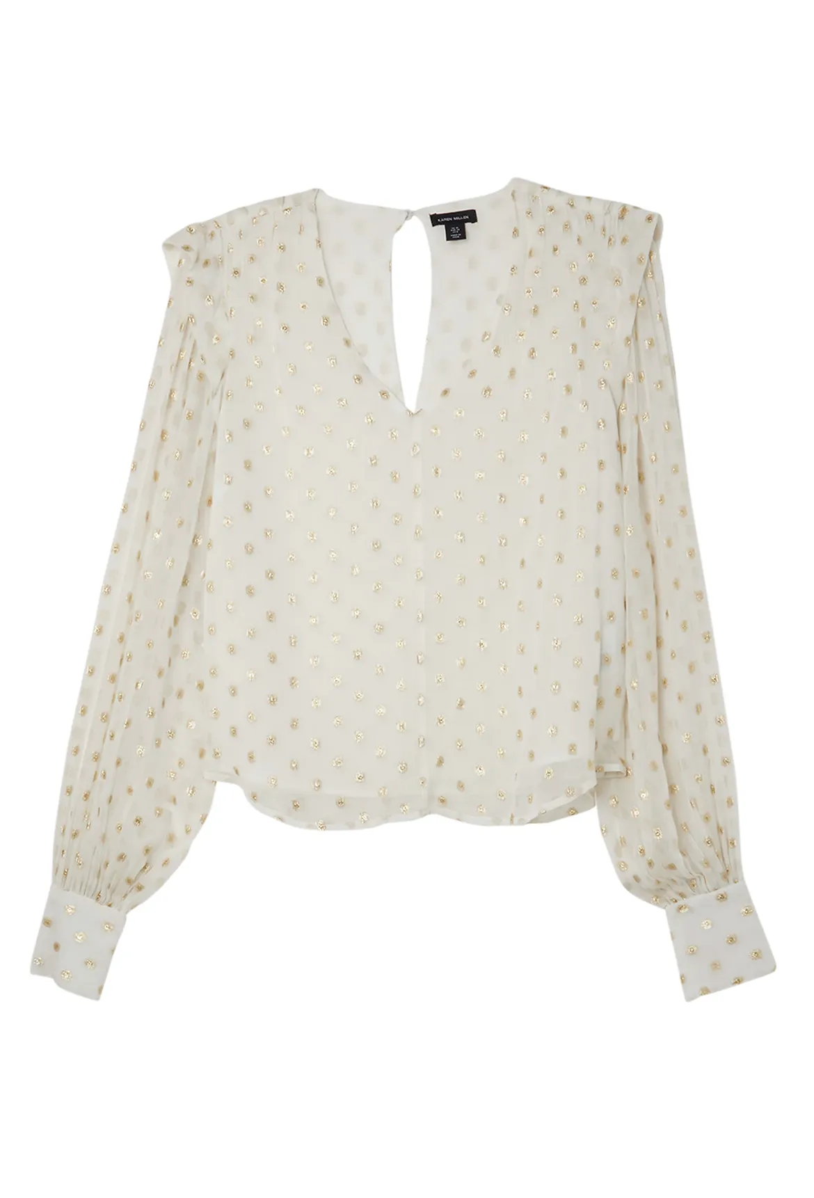 Karen Millen  |Dots Casual Style Blended Fabrics Long Sleeves Party Style