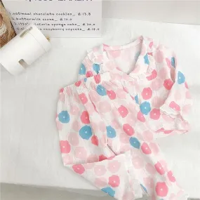 KIDS FASHION FLOWER RUFFLE NIGHT SUIT S4663894