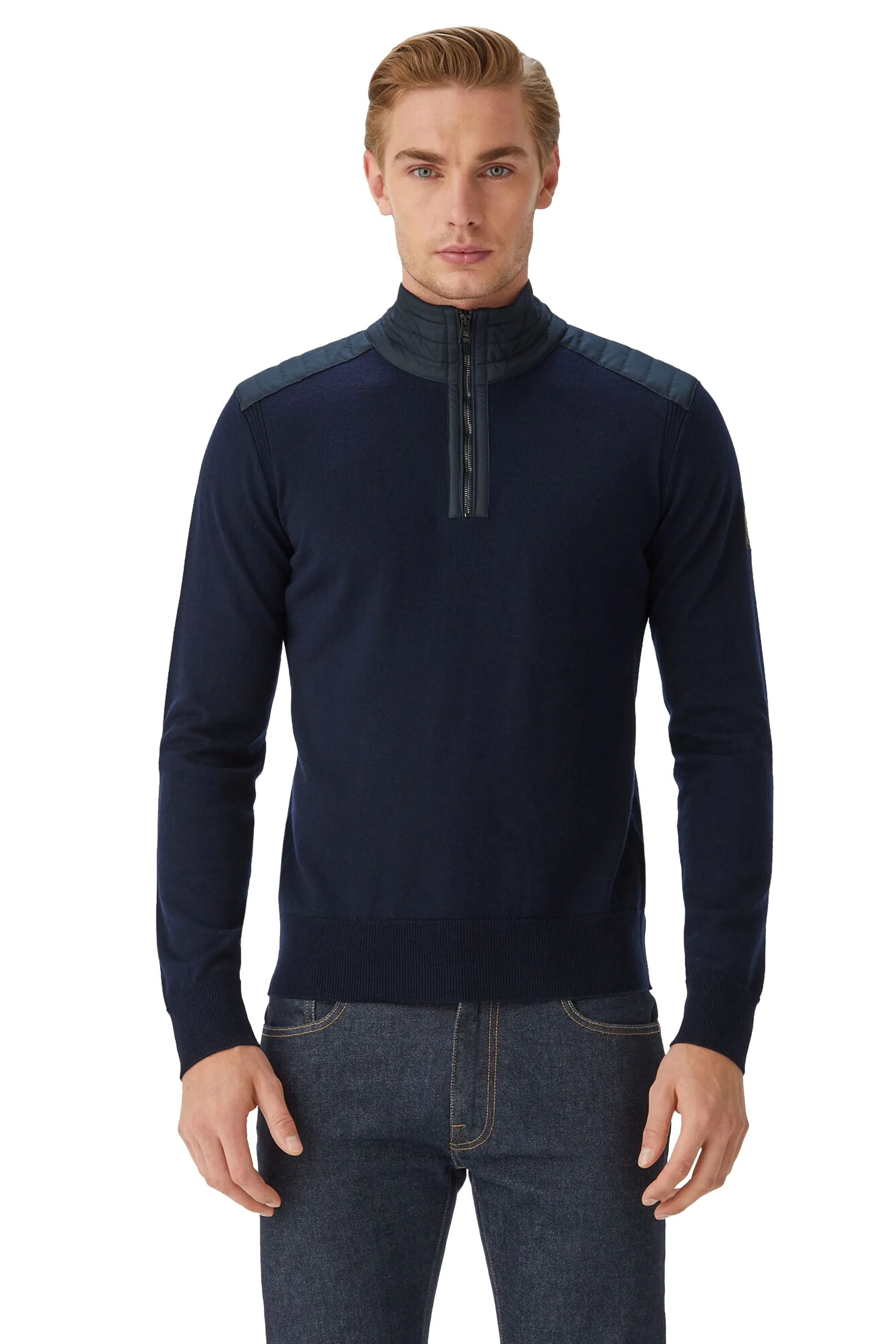 Kilmington Half Zip Knitwear Washed Navy