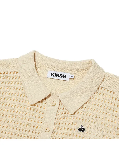 KIRSH  |[ KIRSH ]24SS★MONO CHERRY NET KNIT SHORT CARDIGAN