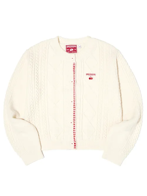 KIRSH  |[ KIRSH ]★KIRSH X TRUERELIGION WAPPEN POINT CABLE CARDIGAN