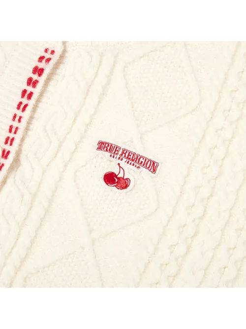 KIRSH  |[ KIRSH ]★KIRSH X TRUERELIGION WAPPEN POINT CABLE CARDIGAN