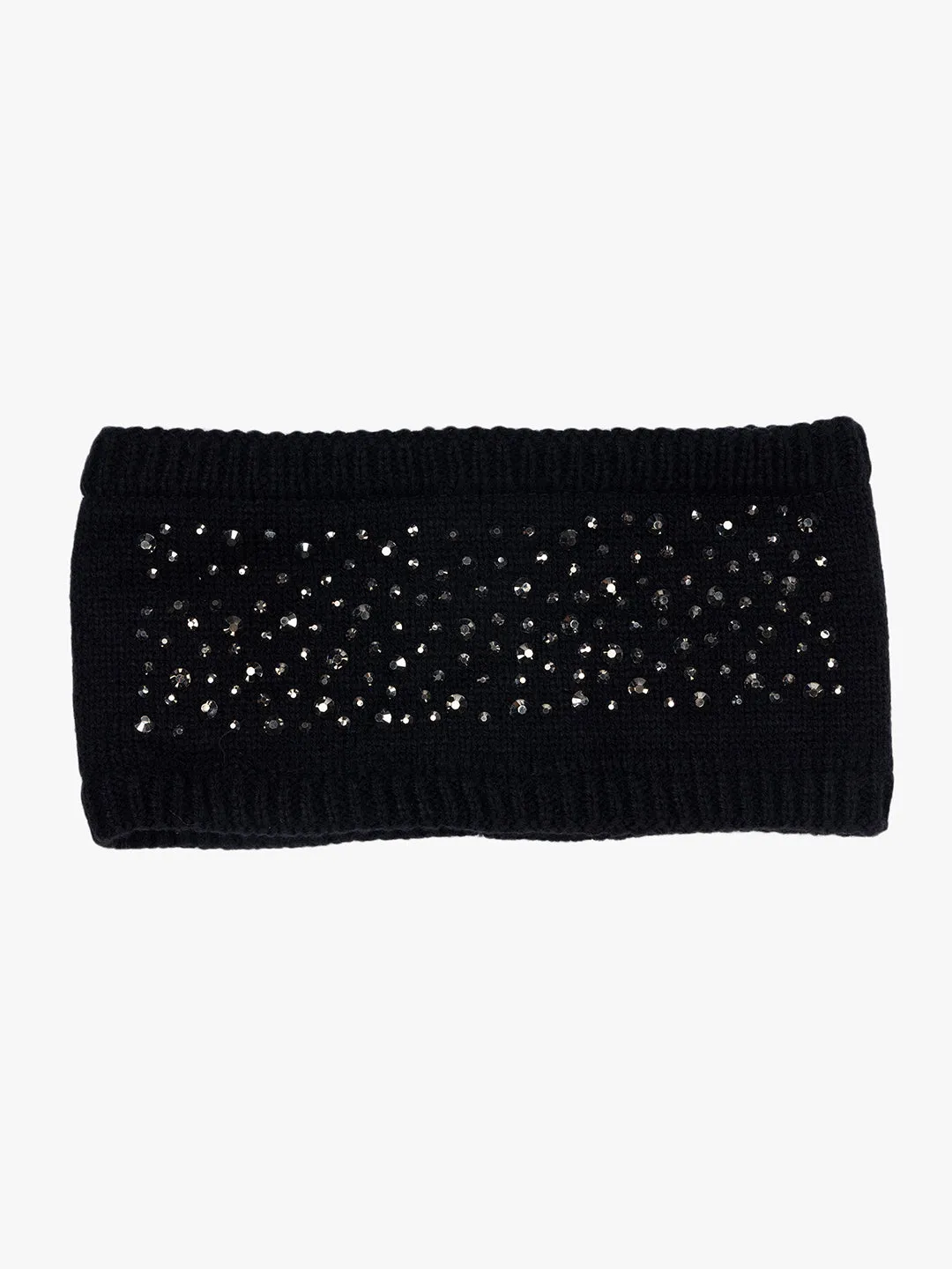 Knitted Headband With Studd Detailing