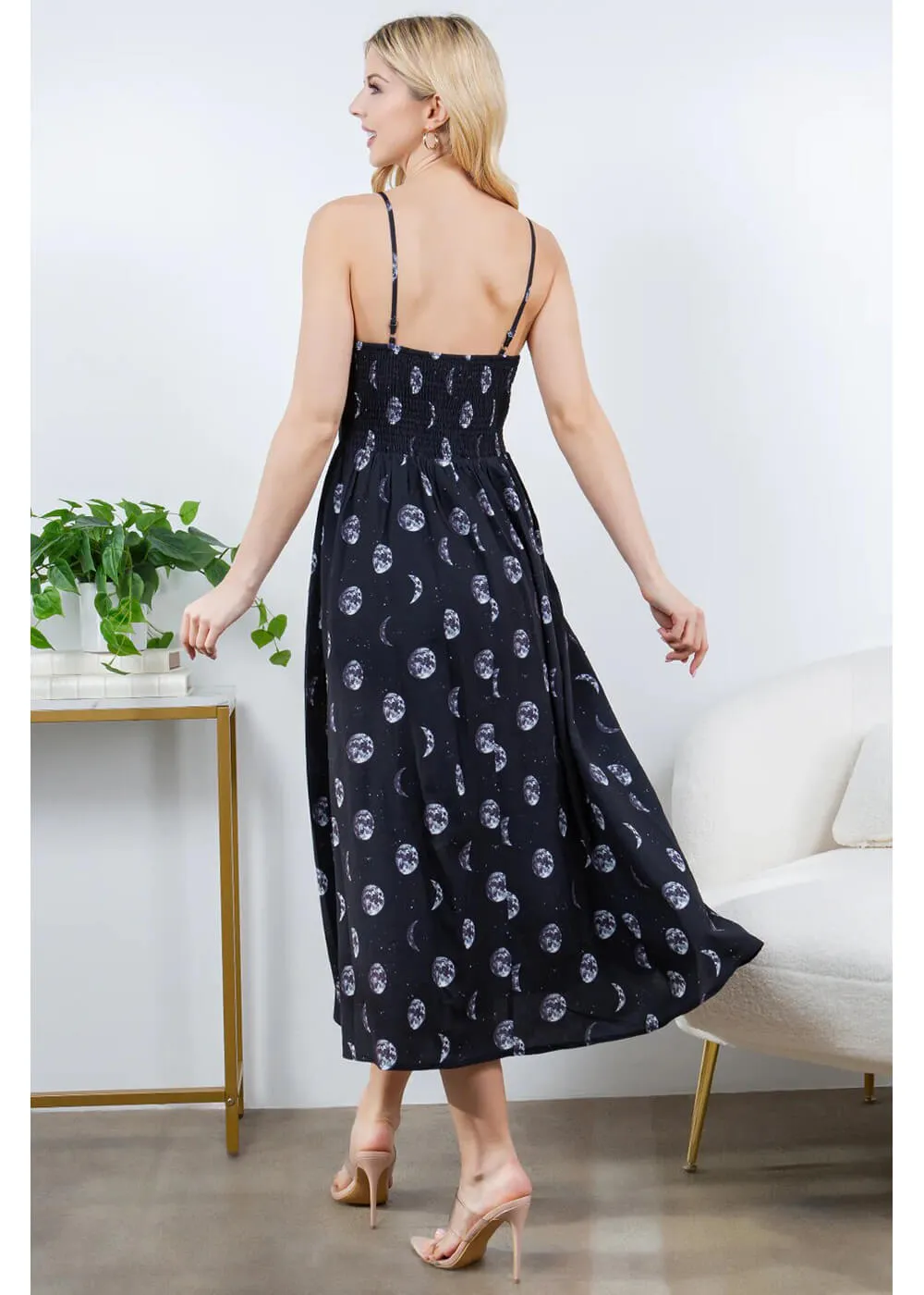 LA Soul Misty Moon Maxi Dress Black